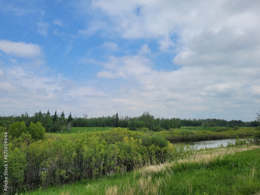 Rolling Clouds over Pylypow Wetlands in Late Spring