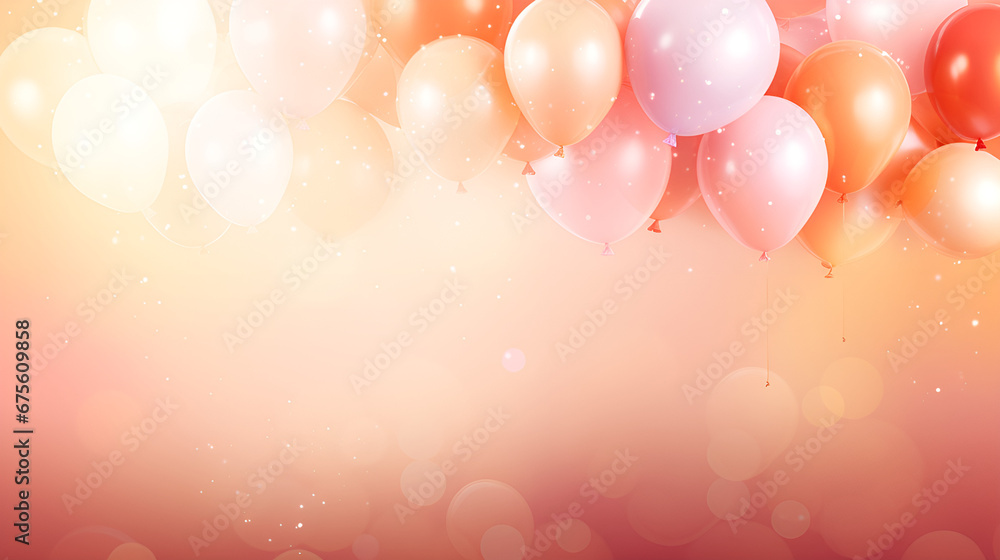 Happy Birthday Wishes: Balloon Bonanza,background with bokeh lights,f balloons that say 