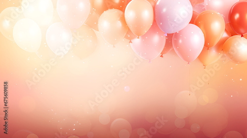 Happy Birthday Wishes: Balloon Bonanza,background with bokeh lights,f balloons that say " happy birthday " on the bottom.