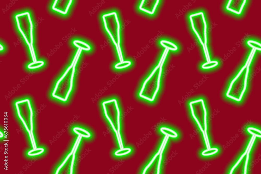 Seamless pattern of neon wineglasses in trendy Christmas shade. Abstract background texture. Promo Seamless pattern of neon wineglasses in trendy Christmas shade. Abstract background texture. Promo