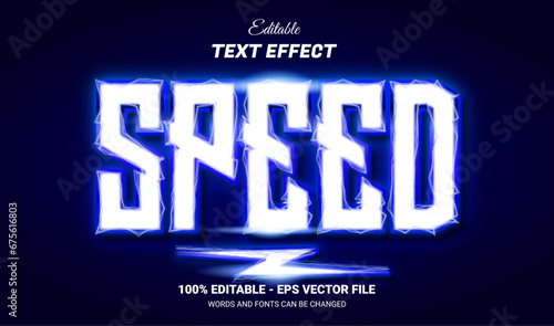 speed editable text effect