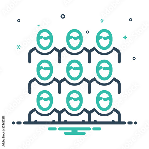 Mix icon for population 