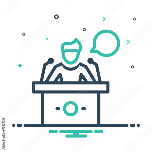 Mix icon for speaking 
