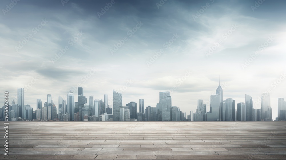 Big city with modern daytime, luxury condominiums in the city Big city with modern daytime, luxury condominiums in the city
