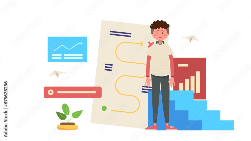 a man explains step for becoming a successful businessman a man explains step for becoming a successful businessman