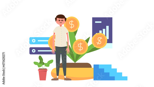 A man explain how become a sucessfully businessman