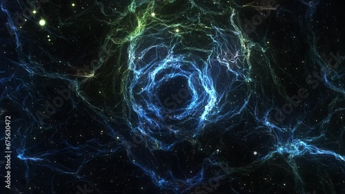 Space Wormhole Tunnel Background