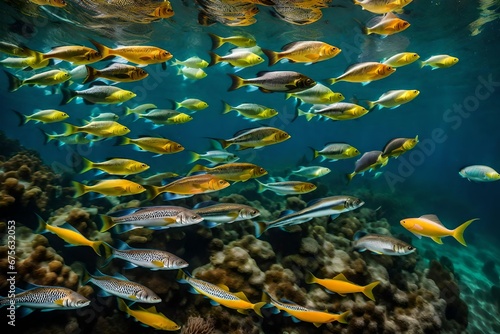fish in aquarium Generated Ai