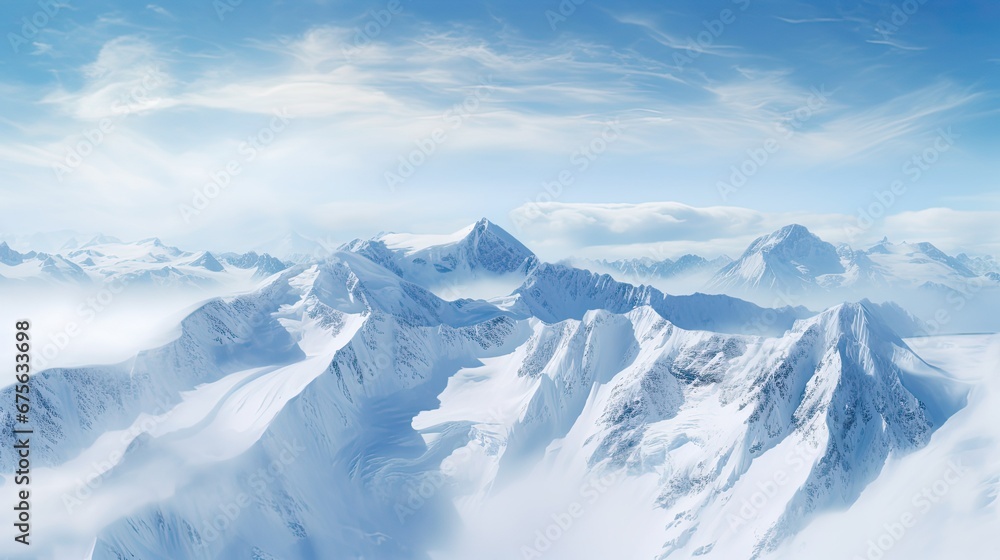 Fototapeta premium snow covered mountains