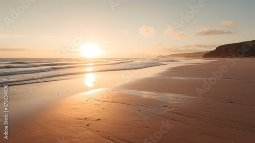 sunset on the beach