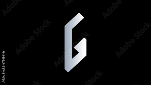 G letter / gradient / adobe illustrator file