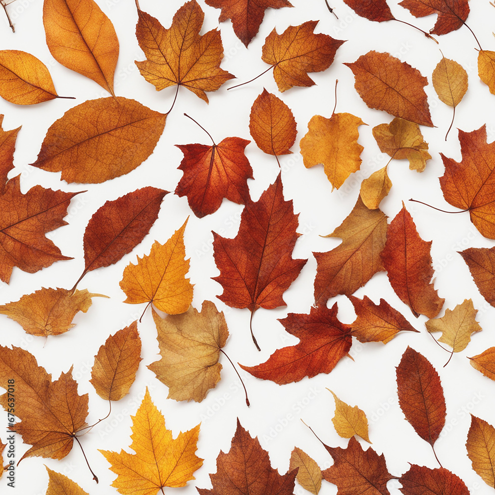 plain white background in the center and autumn leaves around plain white background in the center and autumn leaves around