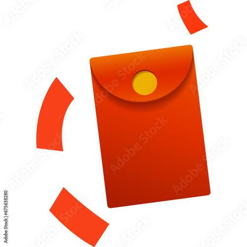Free Download red Chinese New Year celebration with red envelopes money Lunar New Year - GFXLoad