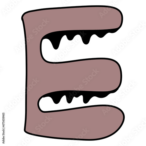 E alphabet letter