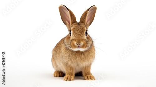 A Rabbit isolated on white background