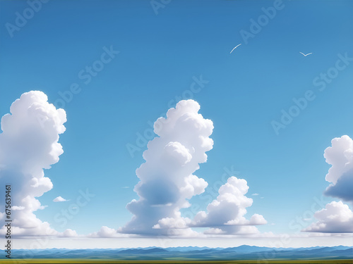 illustratin of a beautiful sky photo