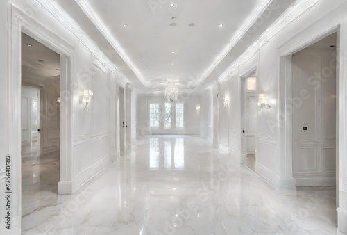 WHITE EMPTY HALLWAY 