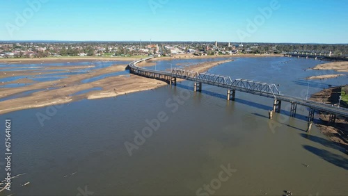 Wallpaper Mural Reveal of the Yarrawonga bridge the dead trees and low water level in Lake Mulwala during weed eradication in 2022 Torontodigital.ca
