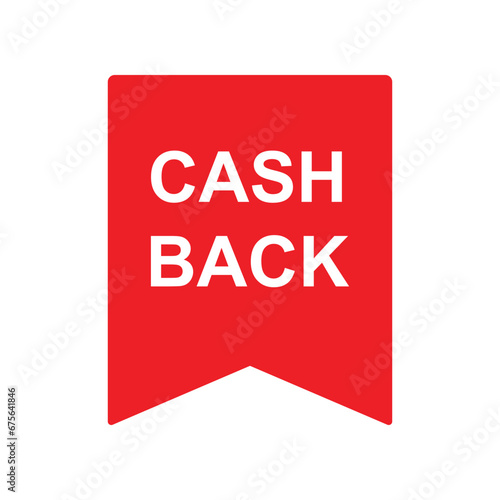 cashback stamp promotion icon vector