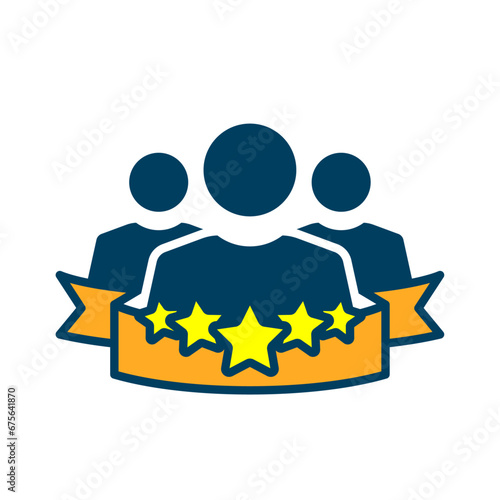 expert people concept illustration flat icon design. editable vector