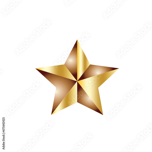 3d star gradient star icon isolated on white background.star vector.