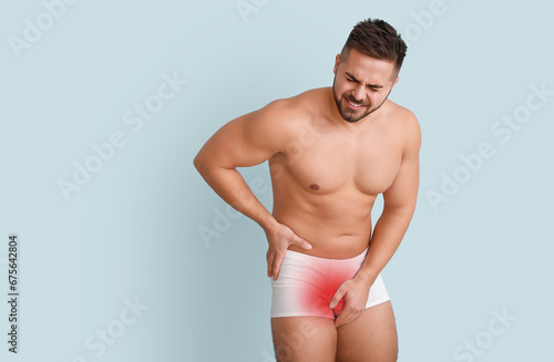 Young man with urologic dis...