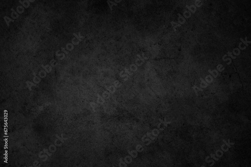 Black dark concrete wall background. Pattern board cement texture grunge dirty scratched for show anthracite promote product urban floor and abstract paper design element decor. Blackboard blank.