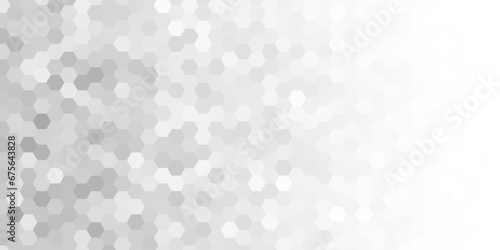abstract grey white modern background with hexagons