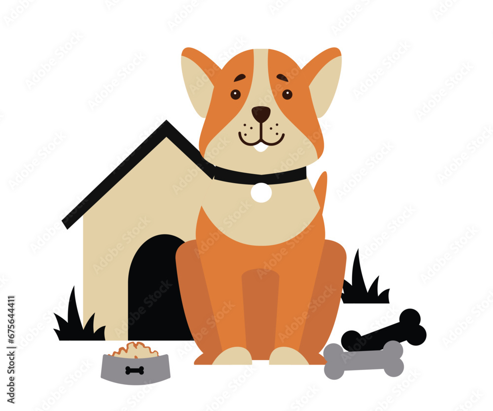 Big Orange Dog With Colar | Dog Series Big Orange Dog With Colar | Dog Series