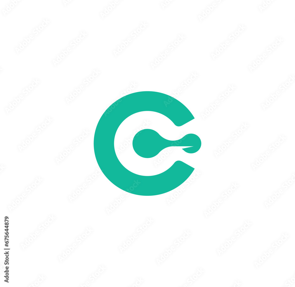 Obraz premium c logo modern