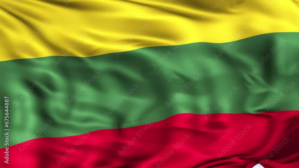 Lithuania Waving Flag Background Lithuania Waving Flag Background