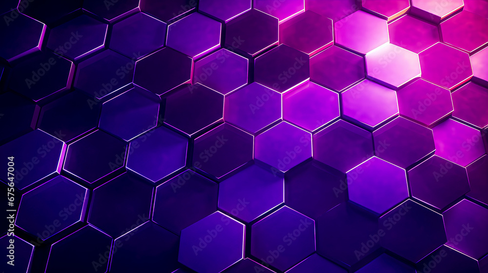 Purple hexagon background. Purple hexagon background.