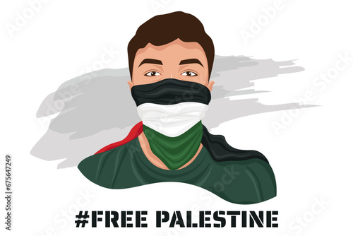 Free Palestine background concept