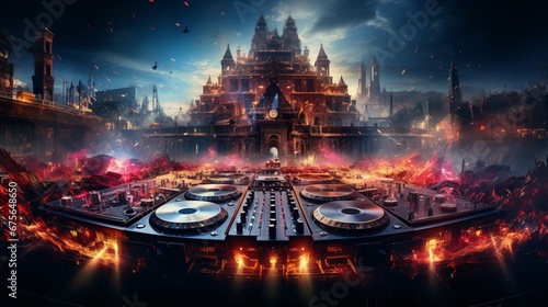 the DJ's music envelops an unforgettable new year's night. © zahra