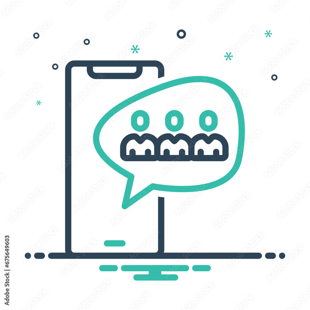 Mix icon for social unit Mix icon for social unit
