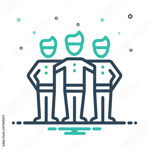 Mix icon for belonging 