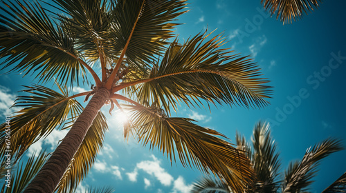 coconut palm tree HD 8K wallpaper Stock Photographic Image 