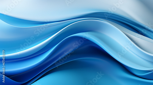 Blue waves on a white background