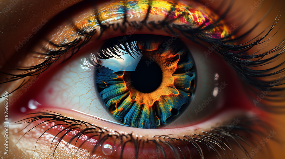 Eyescape Multicolored Macro Vision