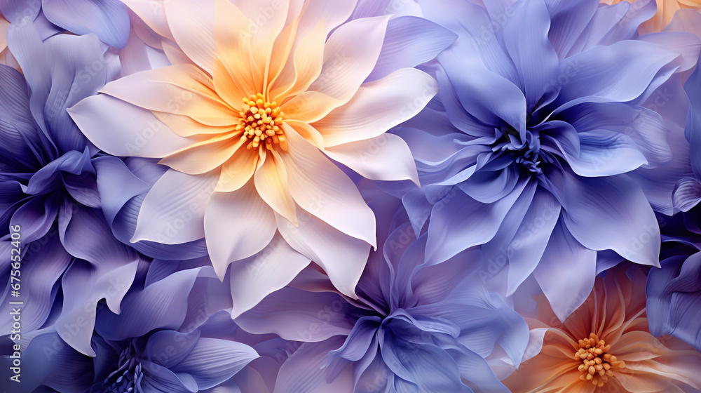 Obraz premium Vibrant flowers bloom showcasing nature beauty in a colorful bouquet 