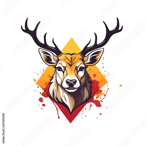 deer head Vector Illustration Design