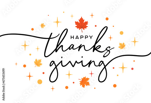 Happy Thanksgiving card, calligraphy, lettering, text, logo, type, typography, social post, vector, banner, printable for Happy Thanksgiving message to employees, coworkers, from my family to yours