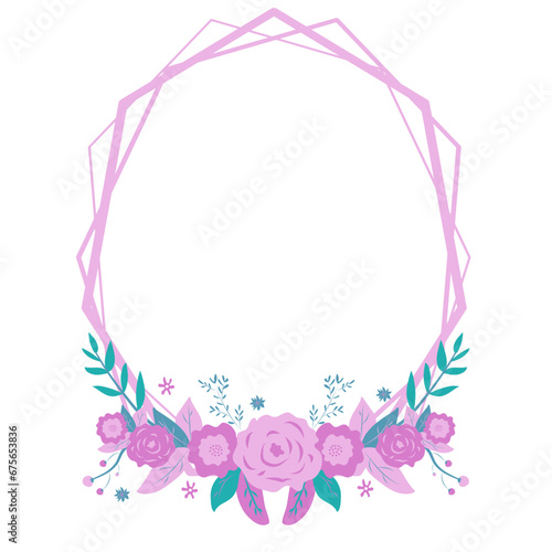 award floral frame