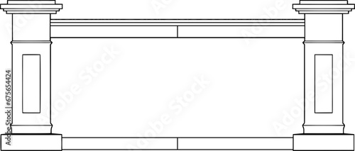Visual Guide: 2D Concrete Balustrade Design Drawing