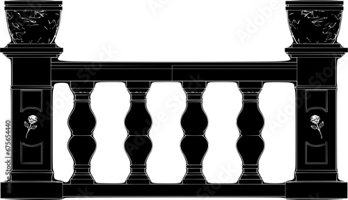 Visual Guide: 2D Concrete Balustrade Design Drawing