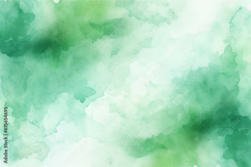 The abstract green and yellow watercolor gradient detail pattern background and wallpaper. Colorful graphic illustration for application and website. Generative AI.