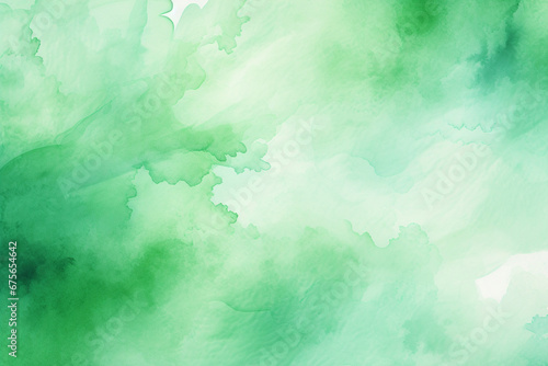 The abstract green and yellow watercolor gradient detail pattern background and wallpaper. Colorful graphic illustration for application and website. Generative AI.