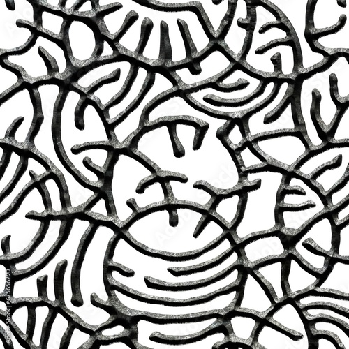 3D lattice panel. Circle ro...