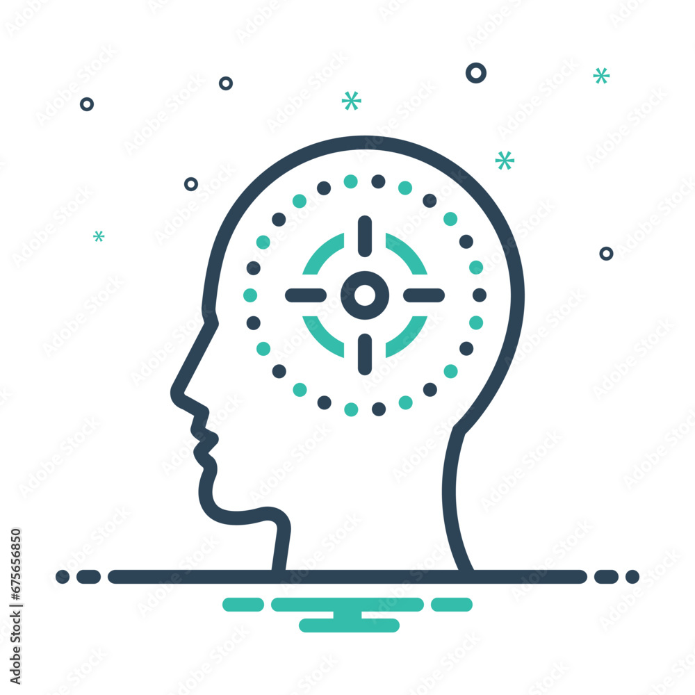 Obraz premium Mix icon for focuses