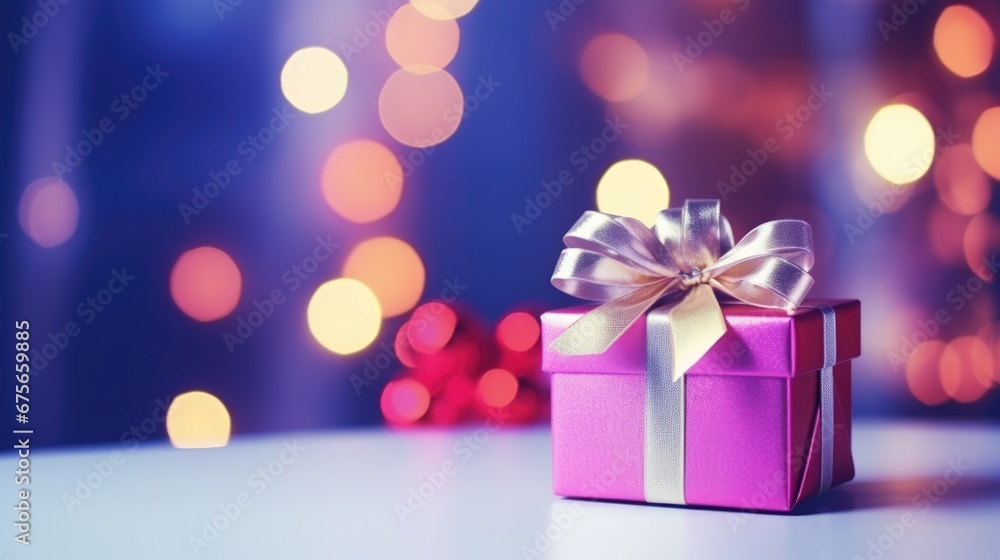 Merry Christmas and a happy new year. Background with Christmas gift box Merry Christmas and a happy new year. Background with Christmas gift box